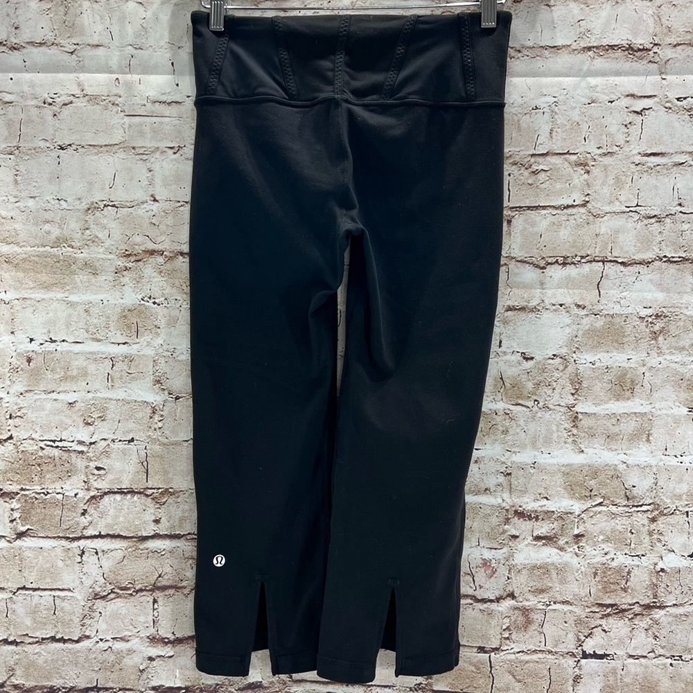 LULULEMON TADASANA SLIT CROP BLACK
